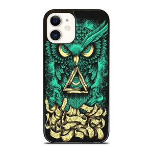 OWL SUGAR SKULL TATTOO iPhone 12 Case