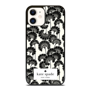 JAPANESE BLACK FLORAL KADE SPADE iPhone 12 Case