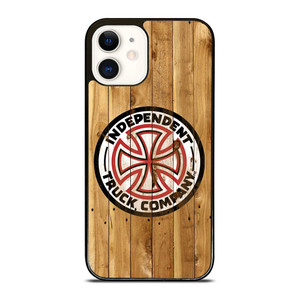 INDEPENDENT TRUCK LOGO WOODEN 2 iPhone 12 Case