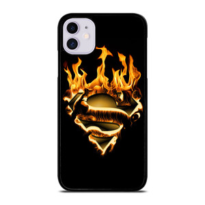 FIRE SUPERMAN LOGO iPhone 11 Case