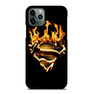 FIRE SUPERMAN LOGO iPhone 11 Pro Max Case
