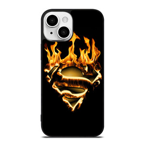 FIRE SUPERMAN LOGO iPhone 13 Mini Case FIRE SUPERMAN LOGO iPhone 13 Mini Case