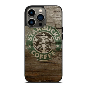 STARBUCKS COFFEE LOGO WOODEN iPhone 13 Pro Case