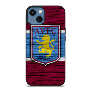 ASTON VILLA FC LOGO WOODEN iPhone 14 Case
