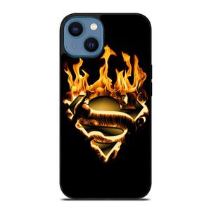 FIRE SUPERMAN LOGO iPhone 14 Case