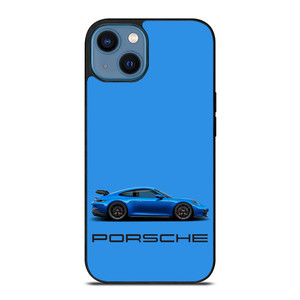 PORSCHE CAR BLUE iPhone 14 Case PORSCHE CAR BLUE iPhone 14 Case