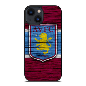 ASTON VILLA FC LOGO WOODEN iPhone 14 Plus Case