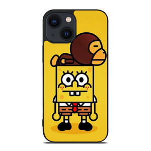 BAPE BABY MILO SPONGEBOB iPhone 14 Plus Case BAPE BABY MILO SPONGEBOB iPhone 14 Plus Case
