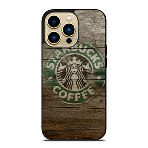 STARBUCKS COFFEE LOGO WOODEN iPhone 14 Pro Max Case