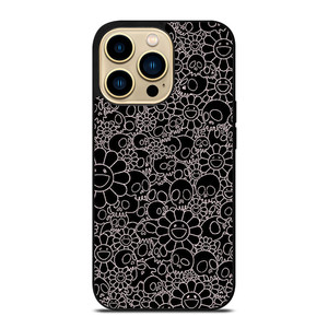 TAKASHI MURAKAMI BLACK SKULL iPhone 14 Pro Max Case TAKASHI MURAKAMI BLACK SKULL iPhone 14 Pro Max Case