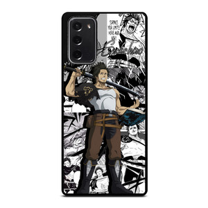 YAMI BLACK CLOVER COLLAGE 4 Samsung Galaxy Note 20 Case YAMI BLACK CLOVER COLLAGE 4 Samsung Galaxy Note 20 Case