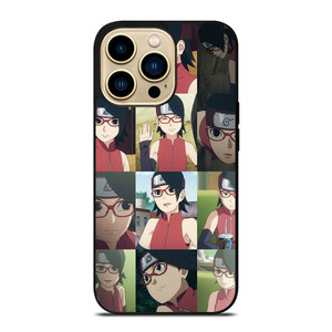 SARADA UCHIHA COLLAGE iPhone 14 Pro Max Case SARADA UCHIHA COLLAGE iPhone 14 Pro Max Case