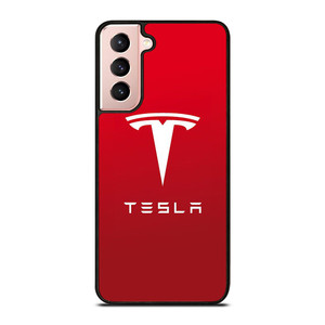 TESLA CAR LOGO 2 Samsung Galaxy S21 Case