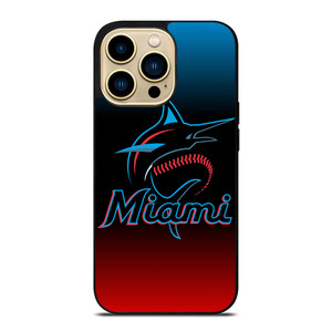 MIAMI MARLINS MLB LOGO iPhone 14 Pro Max Case