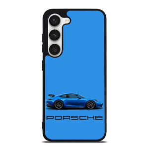 PORSCHE CAR BLUE Samsung Galaxy S23 Case PORSCHE CAR BLUE Samsung Galaxy S23 Case