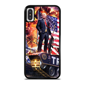 DONALD TRUMP ON TANK iPhone X / XS Case DONALD TRUMP ON TANK iPhone X / XS Case