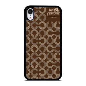 COACH PATTERN LOGO iPhone XR Case