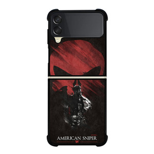 AMERICAN SNIPER SKULL Samsung Z Flip 3 Case AMERICAN SNIPER SKULL Samsung Z Flip 3 Case