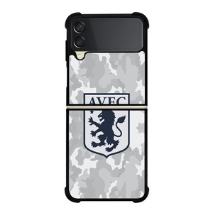 ASTON VILLA FC LOGO CAMO Samsung Z Flip 3 Case ASTON VILLA FC LOGO CAMO Samsung Z Flip 3 Case
