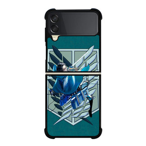 ATTACK ON TITAN EREN YEAGER Samsung Z Flip 3 Case ATTACK ON TITAN EREN YEAGER Samsung Z Flip 3 Case