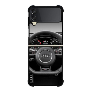 AUDI LOGO STREERING WHEEL Samsung Z Flip 3 Case AUDI LOGO STREERING WHEEL Samsung Z Flip 3 Case