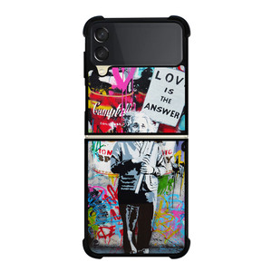 BANKSY EINSTEIN Samsung Z Flip 3 Case BANKSY EINSTEIN Samsung Z Flip 3 Case