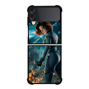 BLACK WIDOW AVENGERS Samsung Z Flip 3 Case BLACK WIDOW AVENGERS Samsung Z Flip 3 Case