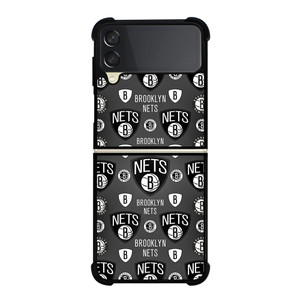 BROOKLYN NETS PATTERN Samsung Z Flip 3 Case BROOKLYN NETS PATTERN Samsung Z Flip 3 Case