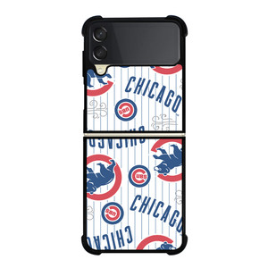 CHICAGO CUBS PATTERN Samsung Z Flip 3 Case CHICAGO CUBS PATTERN Samsung Z Flip 3 Case