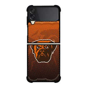 CLEVELAND BROWNS LOGO 3 Samsung Z Flip 3 Case CLEVELAND BROWNS LOGO 3 Samsung Z Flip 3 Case
