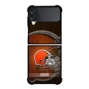 CLEVELAND BROWNS LOGO Samsung Z Flip 3 Case CLEVELAND BROWNS LOGO Samsung Z Flip 3 Case