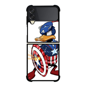 DAFFY DUCK CAPTAIN AMERICA 2 Samsung Z Flip 3 Case DAFFY DUCK CAPTAIN AMERICA 2 Samsung Z Flip 3 Case