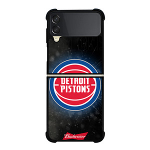 DETROIT PISTONS BUDWEISER Samsung Z Flip 3 Case DETROIT PISTONS BUDWEISER Samsung Z Flip 3 Case