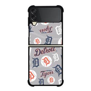 DETROIT TIGERS PATTERN 2 Samsung Z Flip 3 Case DETROIT TIGERS PATTERN 2 Samsung Z Flip 3 Case