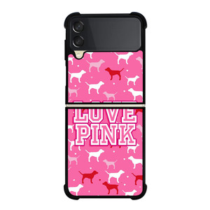 DOG PINK VICTORIA'S SECRET Samsung Z Flip 3 Case DOG PINK VICTORIA'S SECRET Samsung Z Flip 3 Case