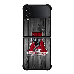 ALABAMA CRIMSON TIDE WOODEN Samsung Z Flip 4 Case ALABAMA CRIMSON TIDE WOODEN Samsung Z Flip 4 Case