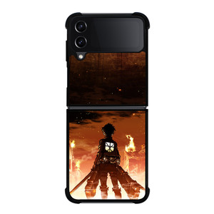 ATTACK ON TITAN EREN YEAGER 2 Samsung Z Flip 4 Case ATTACK ON TITAN EREN YEAGER 2 Samsung Z Flip 4 Case