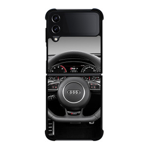 AUDI LOGO STREERING WHEEL Samsung Z Flip 4 Case AUDI LOGO STREERING WHEEL Samsung Z Flip 4 Case