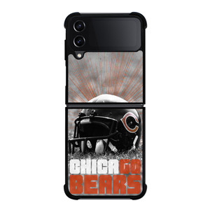 CHICAGO BEARS HELMET 2 Samsung Z Flip 4 Case CHICAGO BEARS HELMET 2 Samsung Z Flip 4 Case