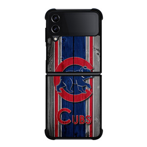 CHICAGO CUBS WOODEN Samsung Z Flip 4 Case CHICAGO CUBS WOODEN Samsung Z Flip 4 Case