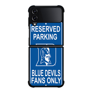 DUKE BLUE DEVILS PARKING SIGNS Samsung Z Flip 4 Case DUKE BLUE DEVILS PARKING SIGNS Samsung Z Flip 4 Case