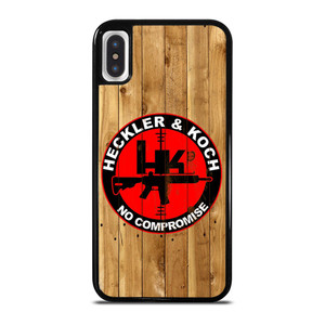 HECKLER AND KOCH LOGO WOODEN iPhone X / XS Case HECKLER AND KOCH LOGO WOODEN iPhone X / XS Case