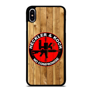 HECKLER AND KOCH LOGO WOODEN iPhone XS Max Case HECKLER AND KOCH LOGO WOODEN iPhone XS Max Case
