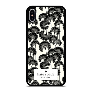 JAPANESE BLACK FLORAL KADE SPADE iPhone XS Max Case JAPANESE BLACK FLORAL KADE SPADE iPhone XS Max Case