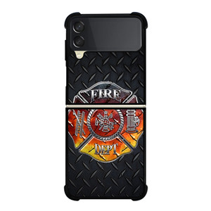 FIREFIGHTER FIRE DEPT Samsung Z Flip 3 Case FIREFIGHTER FIRE DEPT Samsung Z Flip 3 Case