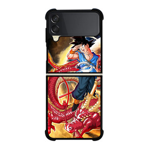 GOKU AND SHENRON DRAGON Samsung Z Flip 3 Case GOKU AND SHENRON DRAGON Samsung Z Flip 3 Case