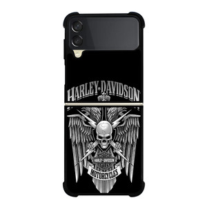 HARLEY DAVIDSON SKULL 2 Samsung Z Flip 3 Case HARLEY DAVIDSON SKULL 2 Samsung Z Flip 3 Case