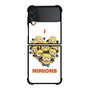 I LOVE MINIONS Samsung Z Flip 3 Case I LOVE MINIONS Samsung Z Flip 3 Case