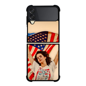 LANA DEL REY AMERICAN FLAG Samsung Z Flip 3 Case LANA DEL REY AMERICAN FLAG Samsung Z Flip 3 Case