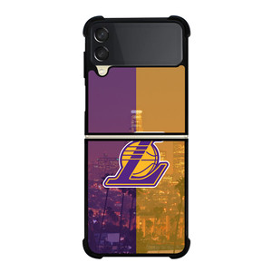 LOS ANGELES LAKERS ICON Samsung Z Flip 3 Case LOS ANGELES LAKERS ICON Samsung Z Flip 3 Case